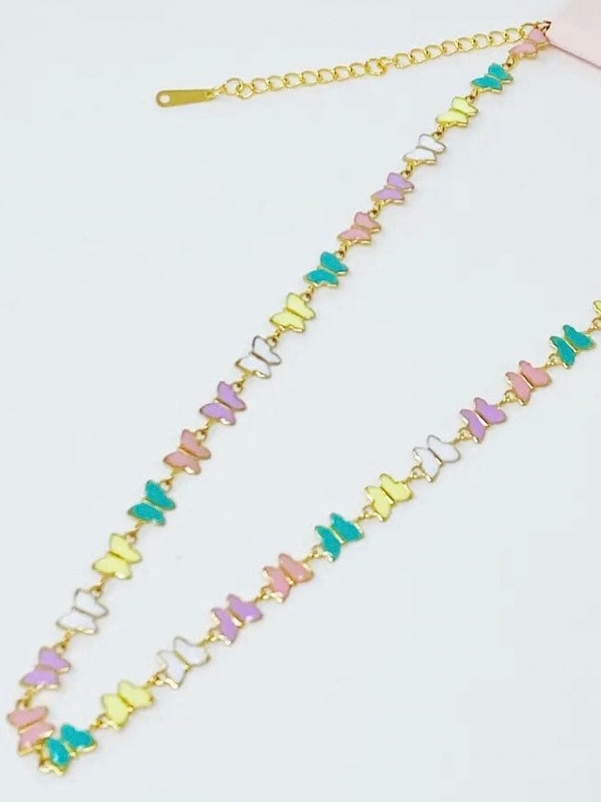 Fashionably, BBK! Linked Butterflies Reversible Necklace