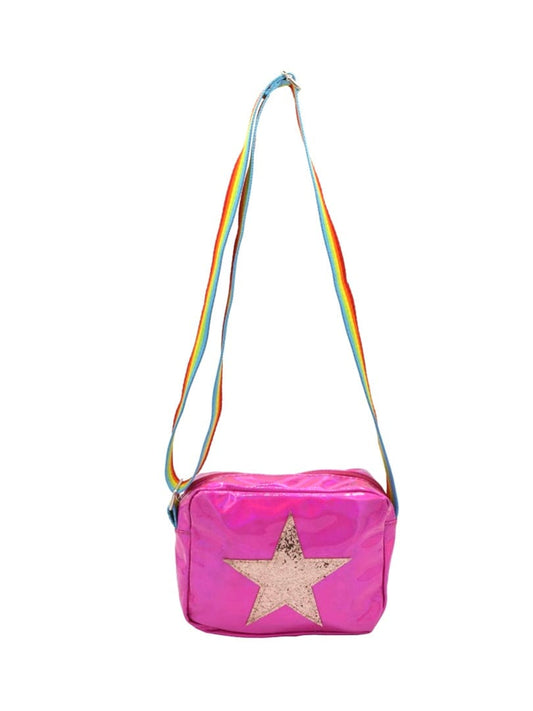 Girls Glitter Star Crossbody Bag