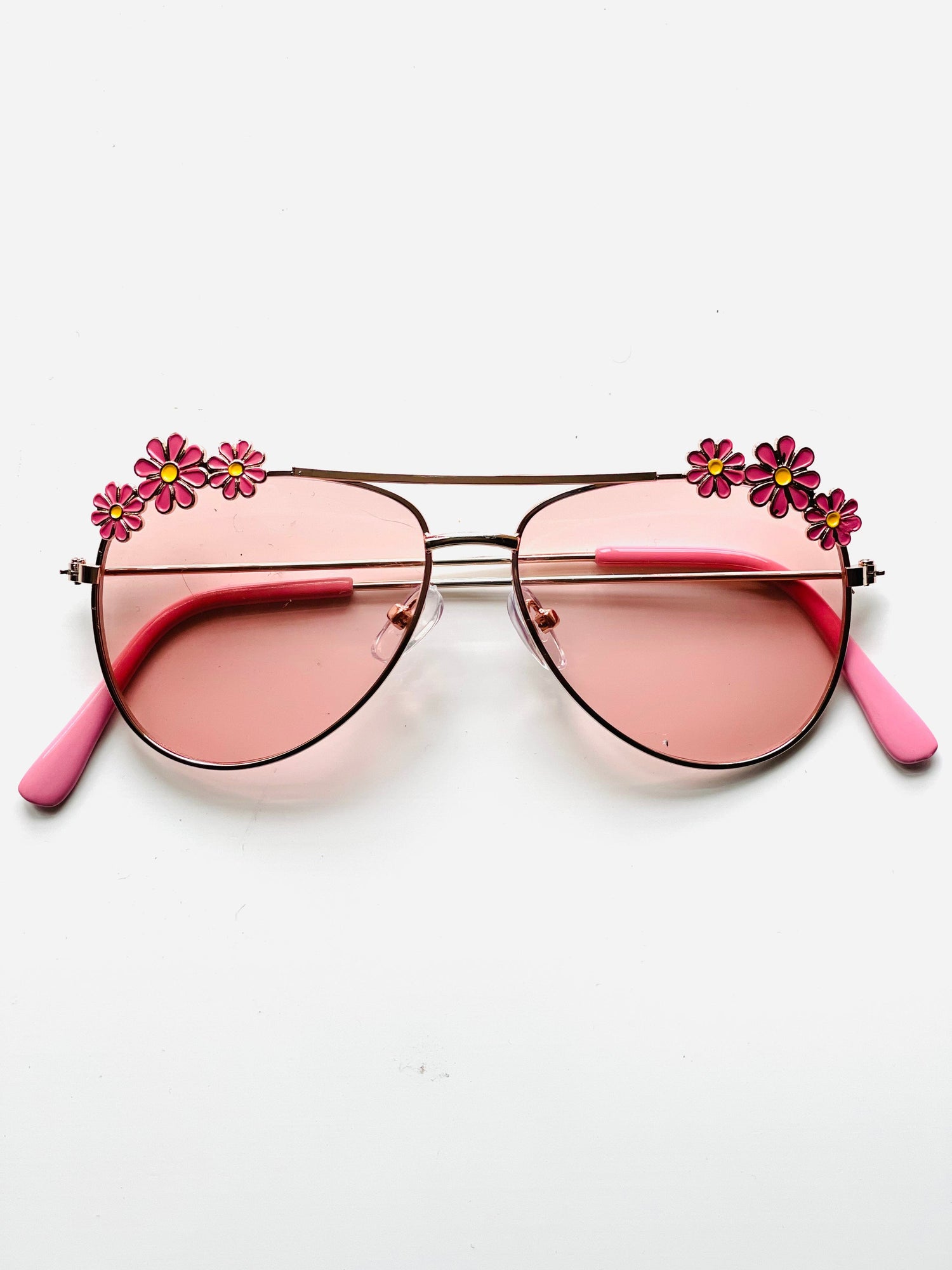 Fashionably, BBK! Girls Pink Daisy Sunglasses
