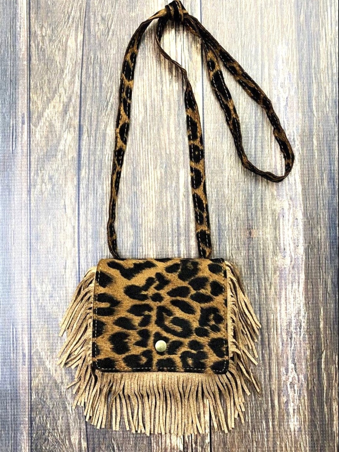 Fashionably, BBK! Leopard Boho Mini Crossbody Bag