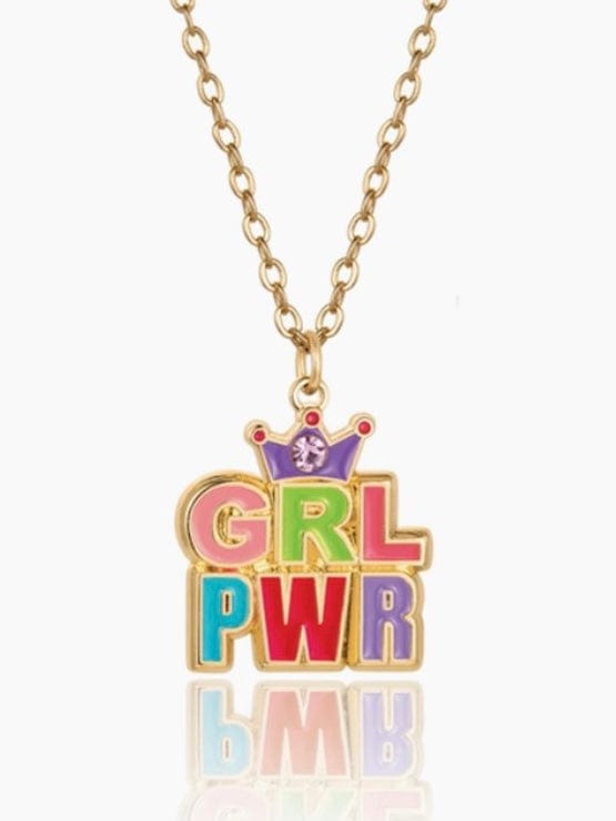 Fashionably, BBK! Necklaces “GRL PWR” Gold Necklace | made for sensitive skin