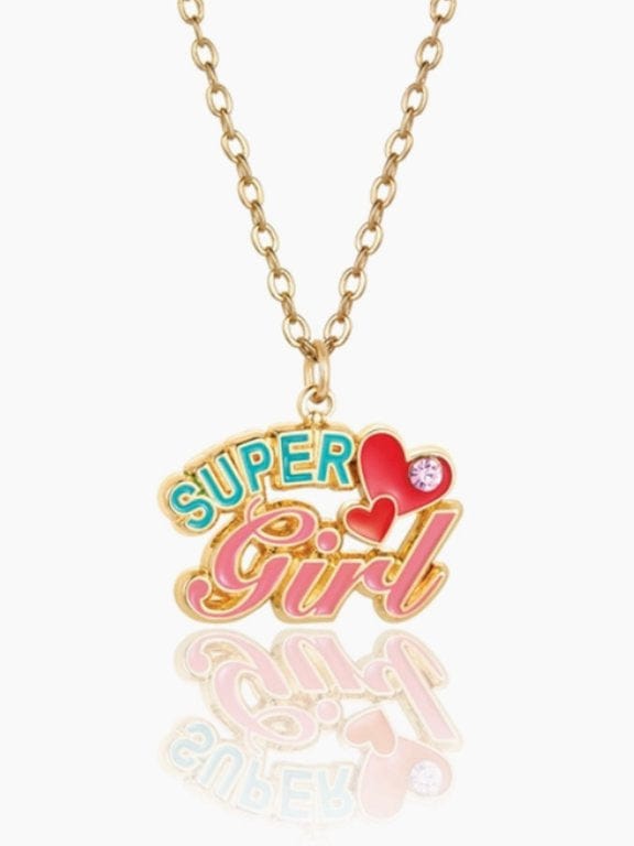 FashionablyBBK Necklaces “Super Girl” Gold Necklace | made for sensitive skin